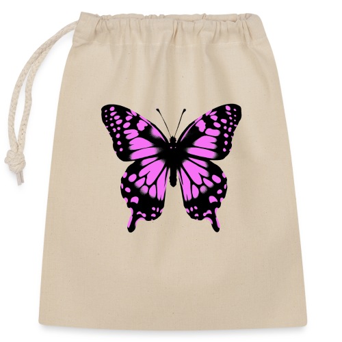 Schmetterling - Verschließbarer Geschenkbeutel aus Baumwolle (25x30cm)