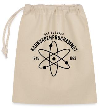 Le programme d’armement nucléaire de la Suède - Sac cadeau en coton avec cordon (25 x 30 cm) - nature - Devant