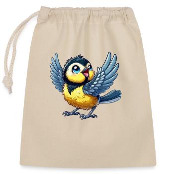 Génial - Sac cadeau en coton avec cordon (25 x 30 cm) - nature - Devant