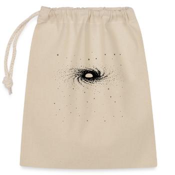 Univers Galaxie Voie Lactée - Sac cadeau en coton avec cordon (25 x 30 cm) - nature - Devant