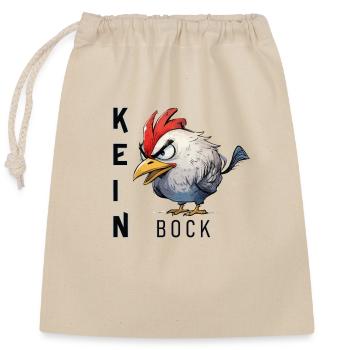 böser Hahn kein bock - Verschließbarer Geschenkbeutel aus Baumwolle (25x30cm) - Natur - Vorne