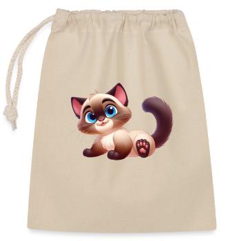 siamois 14 - Sac cadeau en coton avec cordon (25 x 30 cm) - nature - Devant