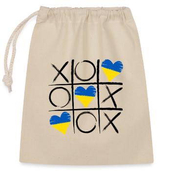 Warm Ukr-TicToe - Closable cotton gift bag (25x30cm) - nature - Front