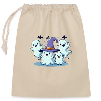 BoO Gang gruseliges Halloween - Verschließbarer Geschenkbeutel aus Baumwolle (25x30cm) - Natur - Vorne