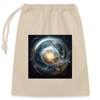 Liquid Matter - Closable cotton gift bag (25x30cm) - nature - Front