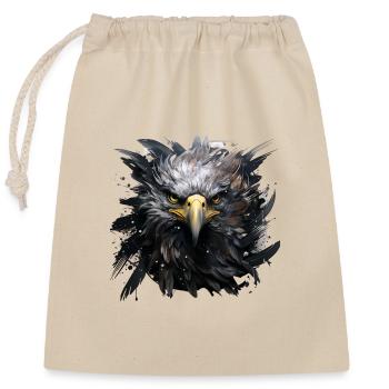 The Golden Eagle - Closable cotton gift bag (25x30cm) - nature - Front