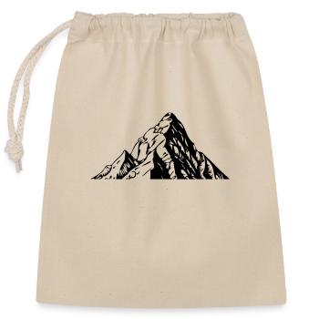 Mountains Silhouette Landscape - Closable cotton gift bag (25x30cm) - nature - Front