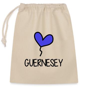 GUERNSEY - Closable cotton gift bag (25x30cm) - nature - Front