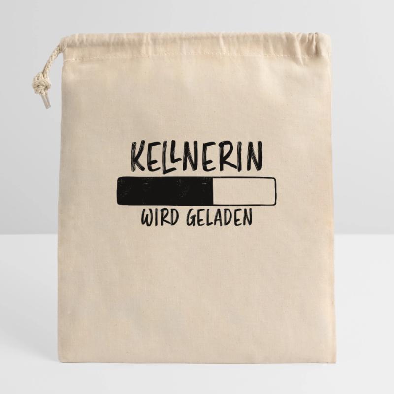 Kellnerin Spruch Kellner Beruf Kellnerin Geschenk Verschließbarer Geschenkbeutel aus Baumwolle (25x30cm)