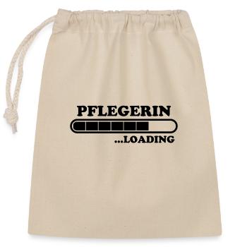 Pflegerin Spruch Pflegekraft Pflegerin Geschenk - Verschließbarer Geschenkbeutel aus Baumwolle (25x30cm) - Natur - Vorne