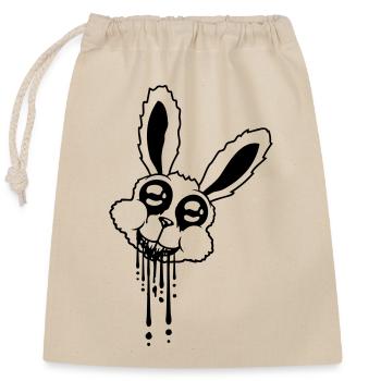 Tête Sang de lapin - Sac cadeau en coton avec cordon (25 x 30 cm) - nature - Devant