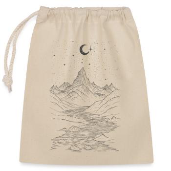 High peak - Closable cotton gift bag (25x30cm) - nature - Front
