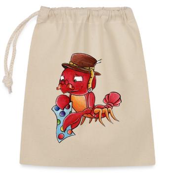 Zodiac: Cancer - Closable cotton gift bag (25x30cm) - nature - Front