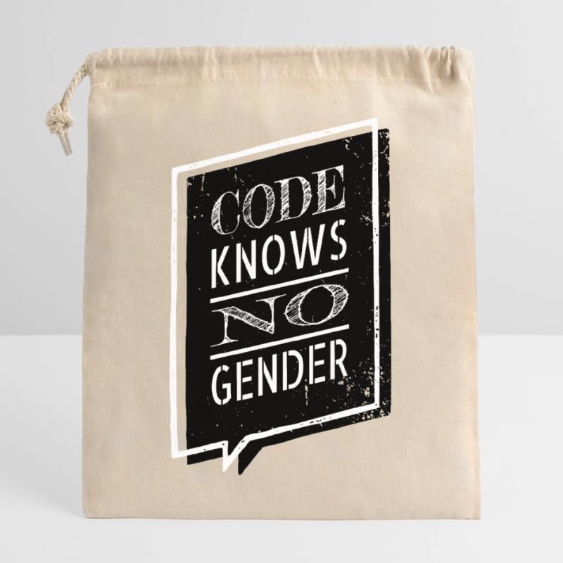 gift father c sharp programming jokes present idea Closable cotton gift bag (25x30cm)