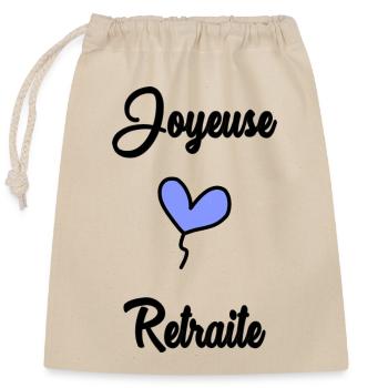 RETIREMENT. HAPPY RETIREMENT - Closable cotton gift bag (25x30cm) - nature - Front