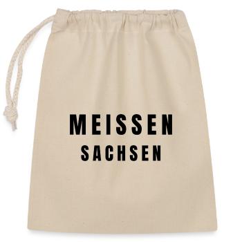 Meissen, Saxe - Sac cadeau en coton avec cordon (25 x 30 cm) - nature - Devant