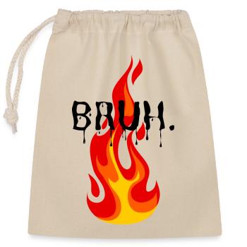 Vibrating Flame for Dynamic Outfits - Closable cotton gift bag (25x30cm) - nature - Front