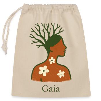 Gaia - Mother Nature - Tree of Life - Closable cotton gift bag (25x30cm) - nature - Front