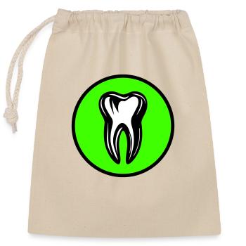 Icône de dentiste dentaire - Sac cadeau en coton avec cordon (25 x 30 cm) - nature - Devant