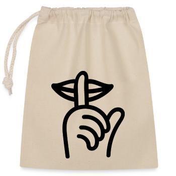 Quiet Life Graphic - Closable cotton gift bag (25x30cm) - nature - Front