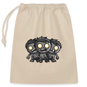 Zombies Halloween Mignon Bébé - Sac cadeau en coton avec cordon (25 x 30 cm) - nature - Devant