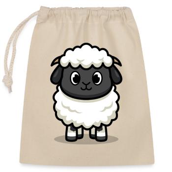 Sweet lamb - Closable cotton gift bag (25x30cm) - nature - Front