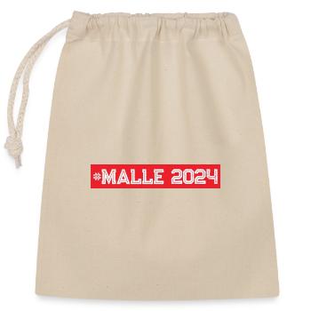 Malle 2024 - Closable cotton gift bag (25x30cm) - nature - Front
