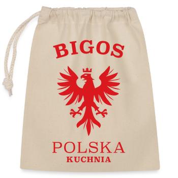 BIGOS Polen Polska Poland - Closable cotton gift bag (25x30cm) - nature - Front