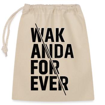 wak anda for ever - Closable cotton gift bag (25x30cm) - nature - Front