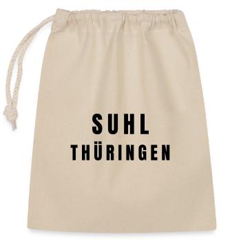 Suhl, Thuringe - Sac cadeau en coton avec cordon (25 x 30 cm) - nature - Devant