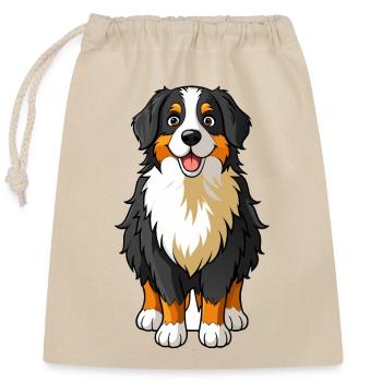 Doux bouvier bernois Art sur grille-pain - Sac cadeau en coton avec cordon (25 x 30 cm) - nature - Devant