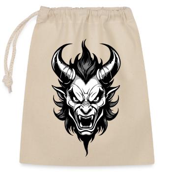 DEVIL MONSTER - Closable cotton gift bag (25x30cm) - nature - Front