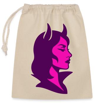 She-devil - Closable cotton gift bag (25x30cm) - nature - Front