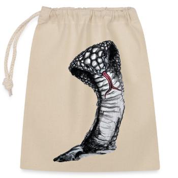 Cobra - Sac cadeau en coton avec cordon (25 x 30 cm) - nature - Devant