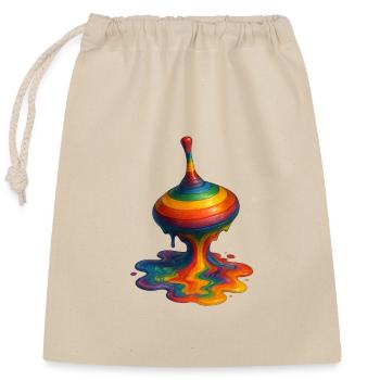 Melting Gyro - Closable cotton gift bag (25x30cm) - nature - Front