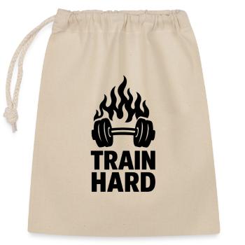 Une motivation d’entraînement ardente - Sac cadeau en coton avec cordon (25 x 30 cm) - nature - Devant