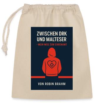 Ehrenamt Lebt - Verschließbarer Geschenkbeutel aus Baumwolle (25x30cm) - Natur - Vorne