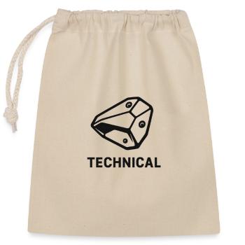 Technical Boulder - Closable cotton gift bag (25x30cm) - nature - Front