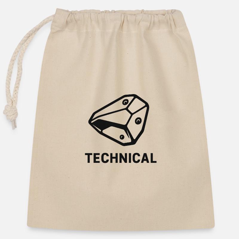 Bloc technique - Sac cadeau en coton avec cordon (25 x 30 cm) - nature
