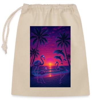 RockyZoo23 - Closable cotton gift bag (25x30cm) - nature - Front
