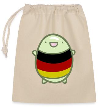 Sweet Bean - Germany - Closable cotton gift bag (25x30cm) - nature - Front
