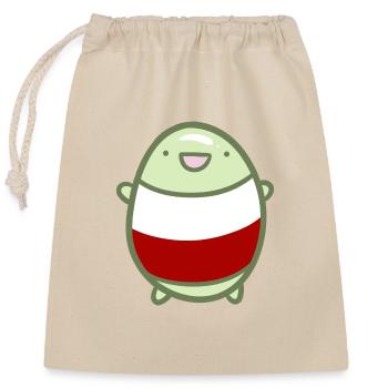 Sweet Bean - Poland - Closable cotton gift bag (25x30cm) - nature - Front