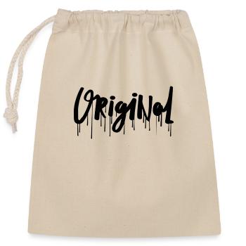 original, cult, font - Closable cotton gift bag (25x30cm) - nature - Front