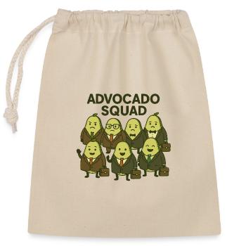 Avocado Squad – Anwälte mit Biss - Verschließbarer Geschenkbeutel aus Baumwolle (25x30cm) - Natur - Vorne