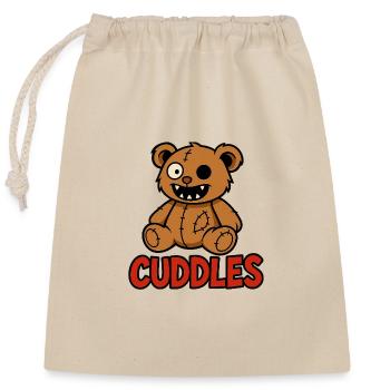 Cuddle Bear - Closable cotton gift bag (25x30cm) - nature - Front
