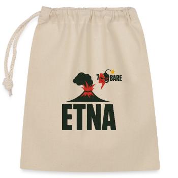 Etna Eruption Graphic T-Shirt - Closable cotton gift bag (25x30cm) - nature - Front