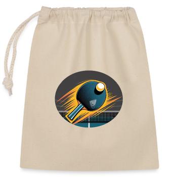 Pingpong Table Tennis Power Serve Impulse - Sac cadeau en coton avec cordon (25 x 30 cm) - nature - Devant