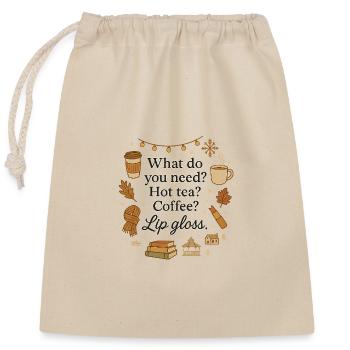  Girls Quote Shirt for Winter  - Verschließbarer Geschenkbeutel aus Baumwolle (25x30cm) - Natur - Vorne