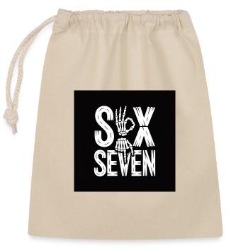 Sox Seven Squelette Main - Sac cadeau en coton avec cordon (25 x 30 cm) - nature - Devant