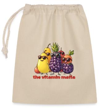 Vitamin Mafia Fruit Troop - Closable cotton gift bag (25x30cm) - nature - Front